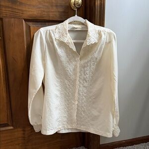Lee Mar Vintage Cottage Core Blouse